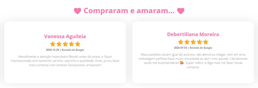 Depoimentos reais sobre a Luiza Oliveira Joias